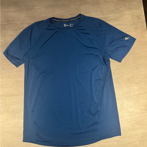 Under Armour Dri-Fit Men's Short Sleeve Blue Tee - Picture 1 of 1